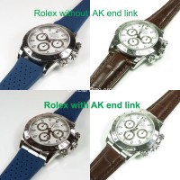 Rolex Datejust Style - Calf Leather with Alligator Grain Strap (3 color)
